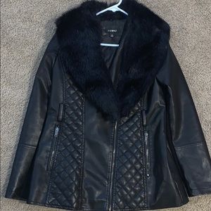 Black leather jacket